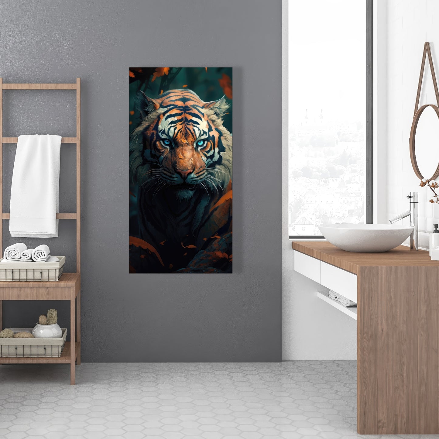 Observed Blue Canvas for Home Decor - Stylish Wall Art