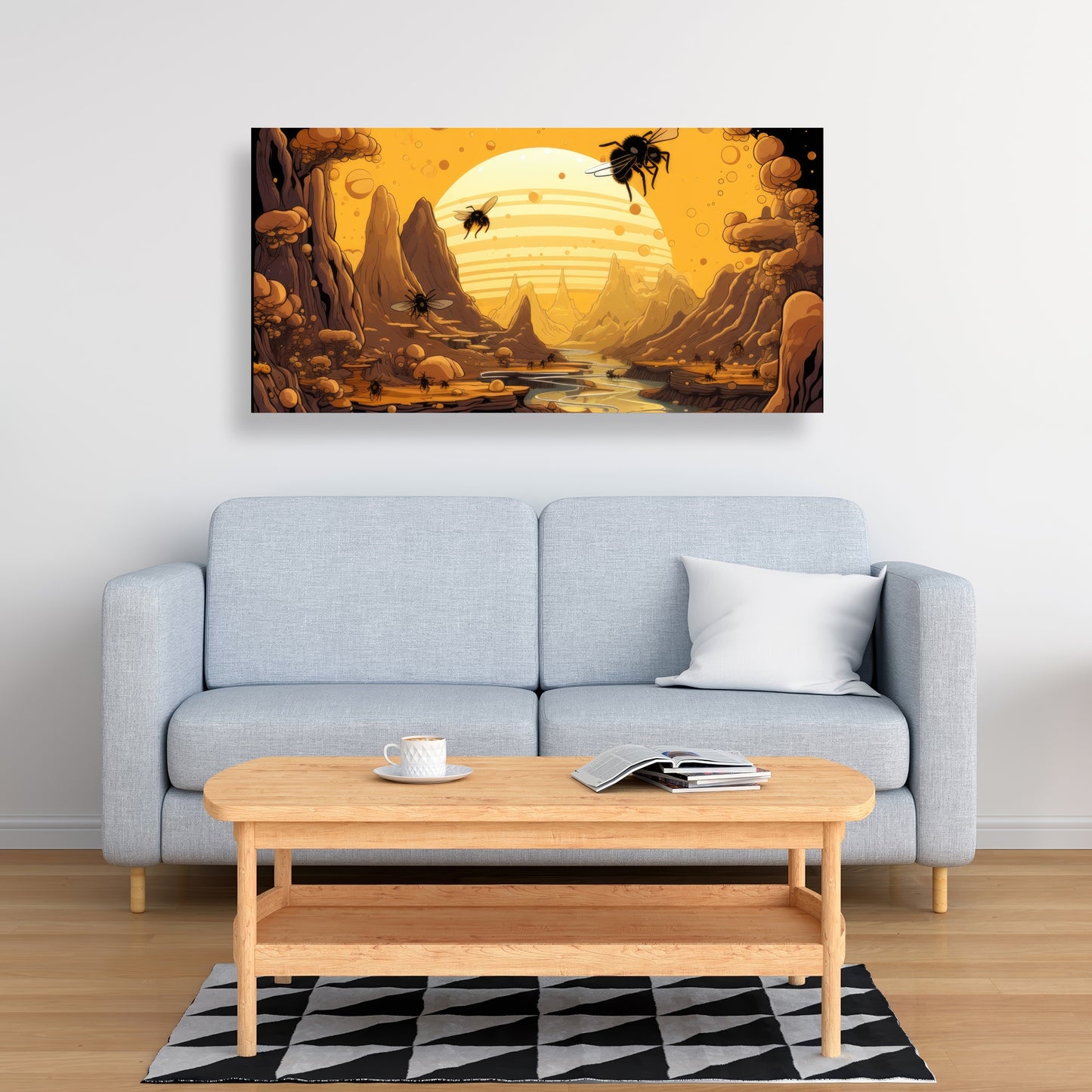 Hive mind - 32"x32" Canvas
