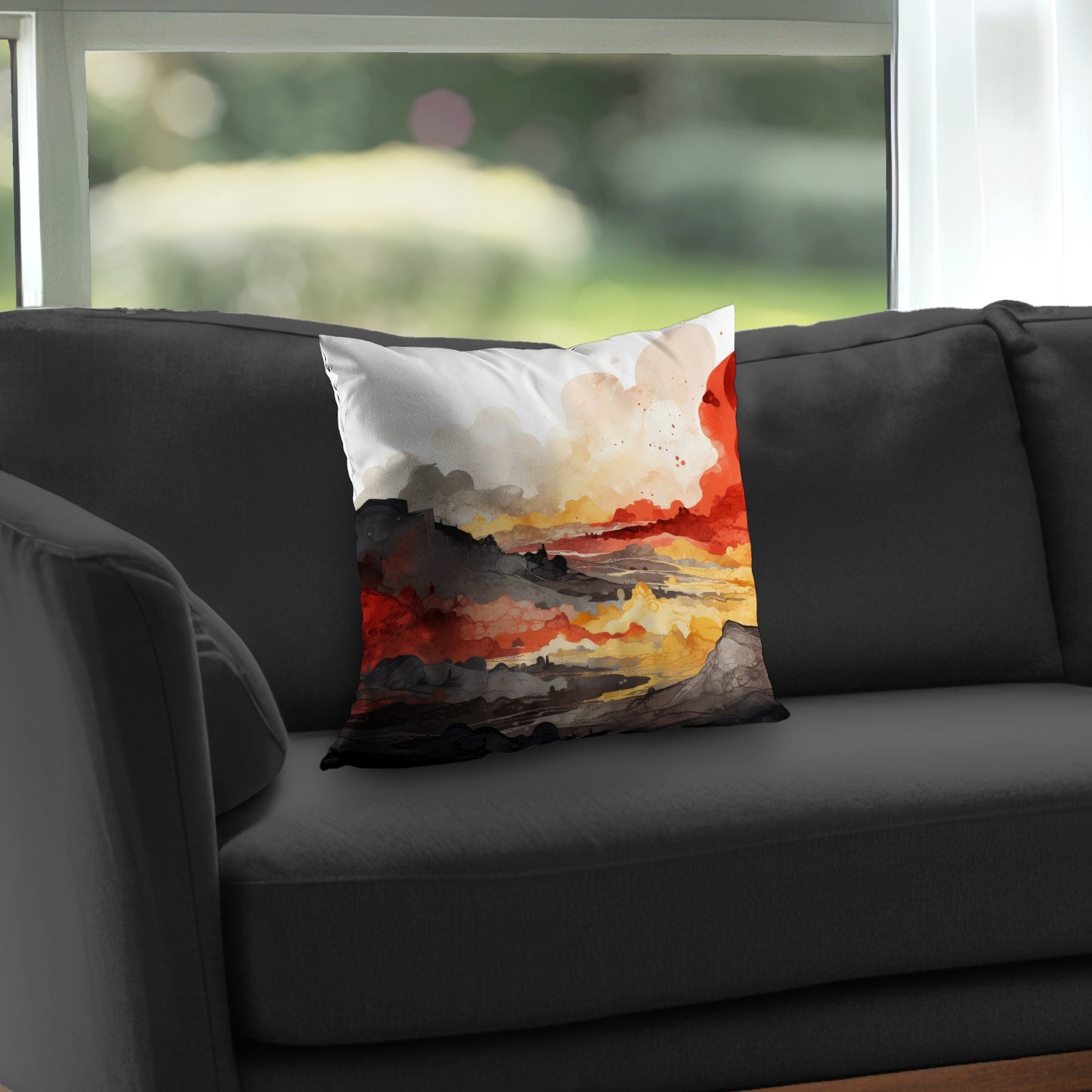 Scolding land - Throw Pillow