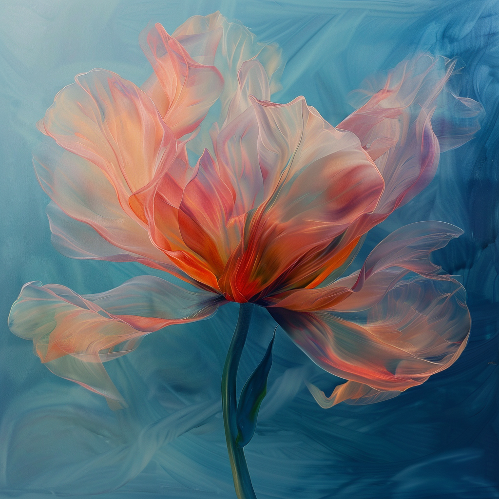 Blend - Framed Canvas - Print on demand