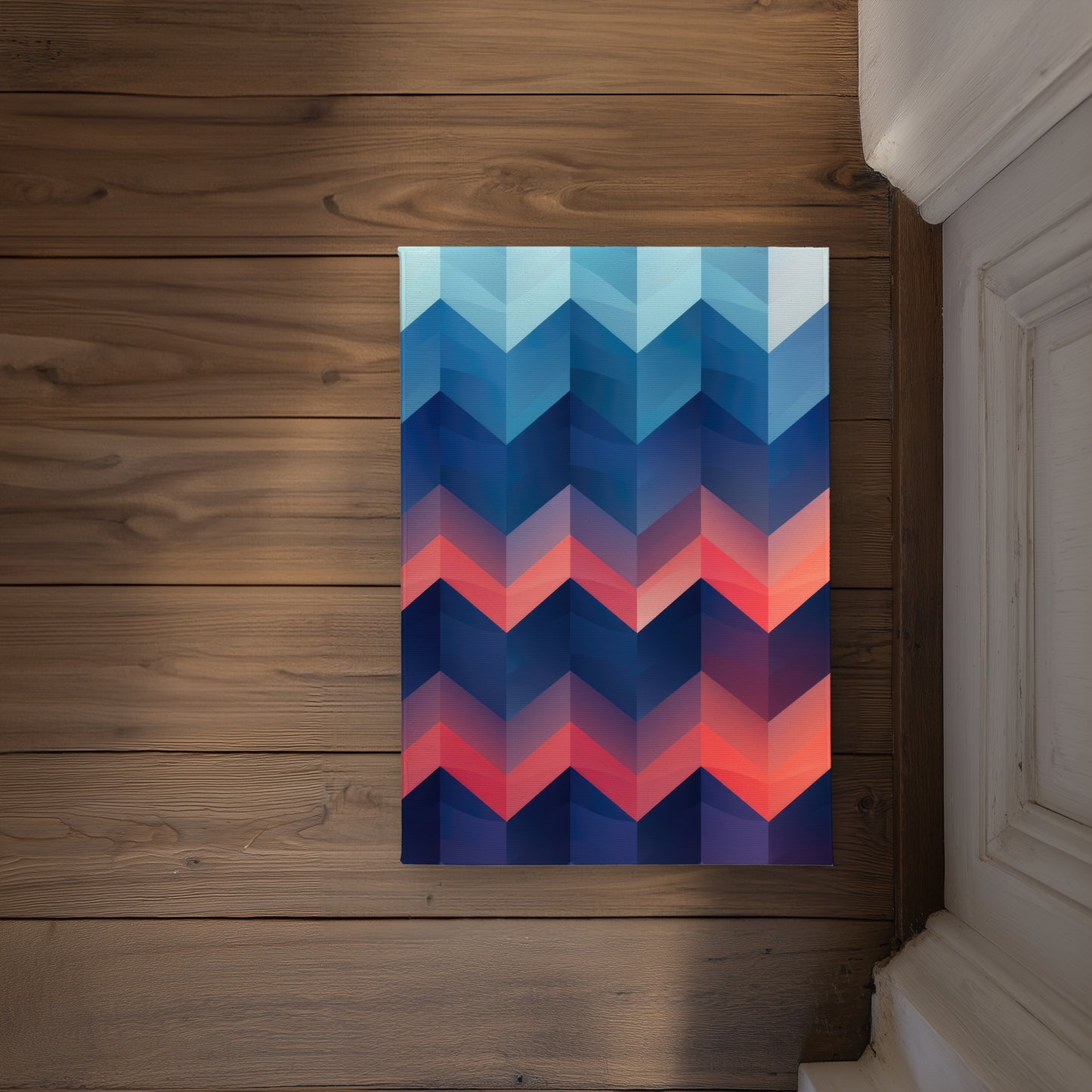 Heat Waves Coral Indoor Outdoor Door Mat | Home Decor