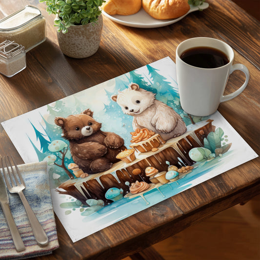 The dessert Brown Polyester Placemat for Home Decor | Stylish