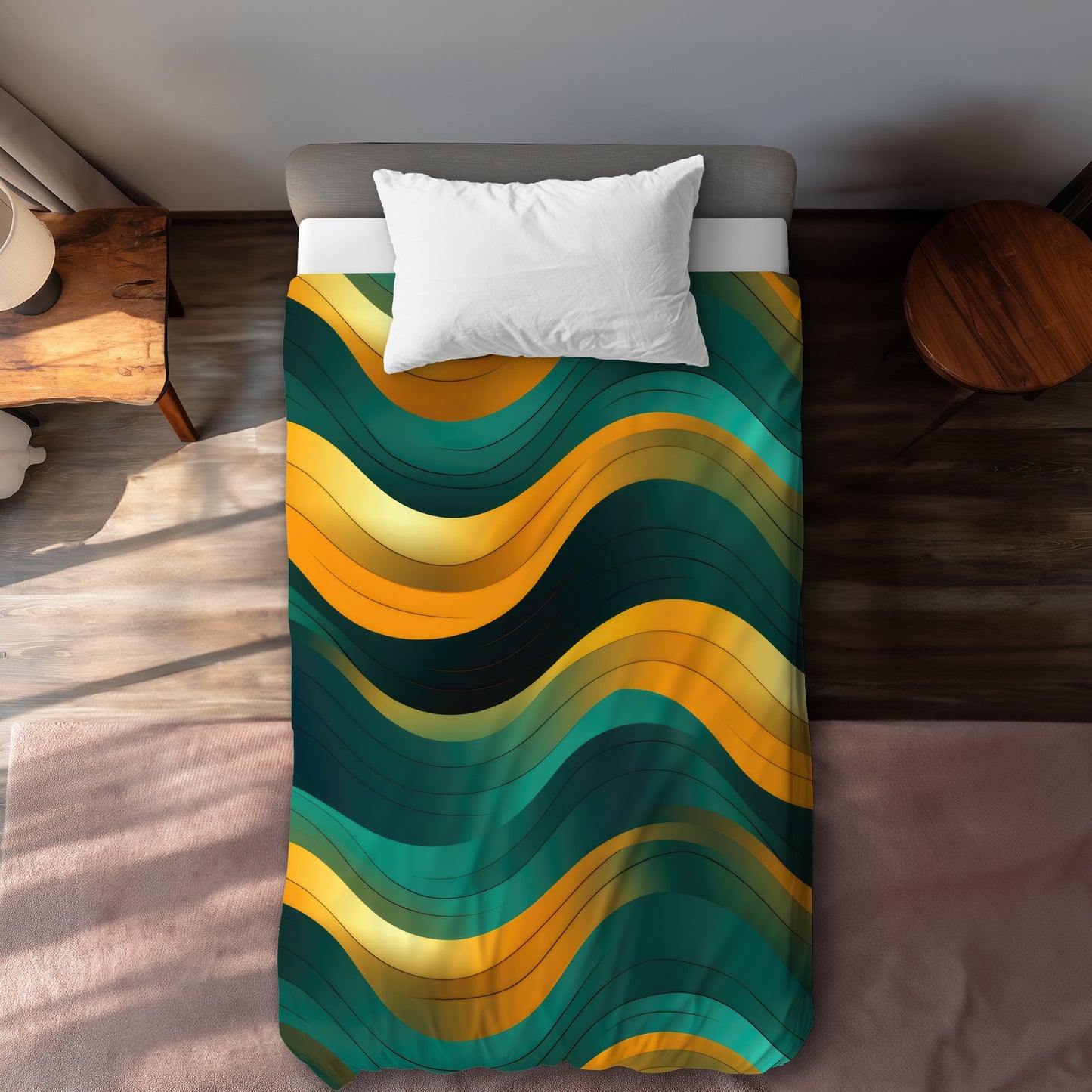 Voluptuous Gold Duvet Cover | Luxurious Home Decor Elegance