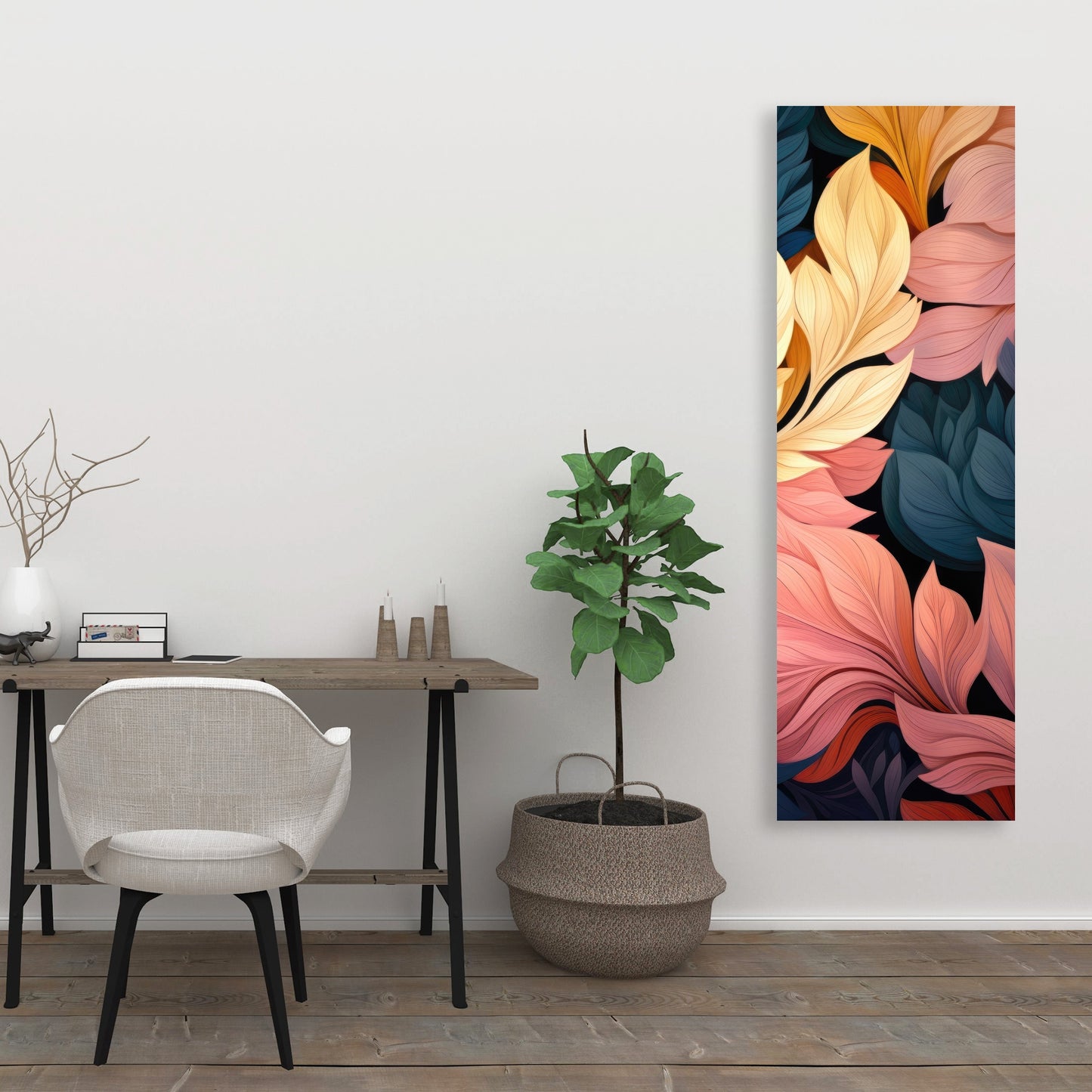 Pastel Bloom - Yellow Canvas Art for Home Decor | Brighten Up