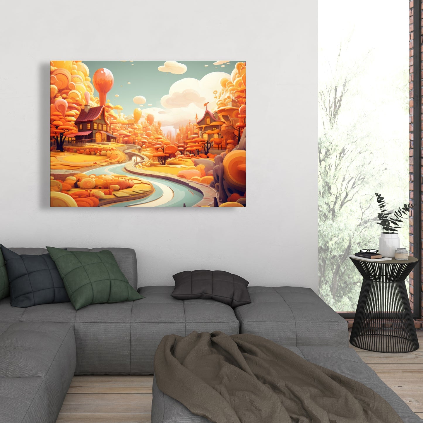 Honey land - 32"x32" Canvas