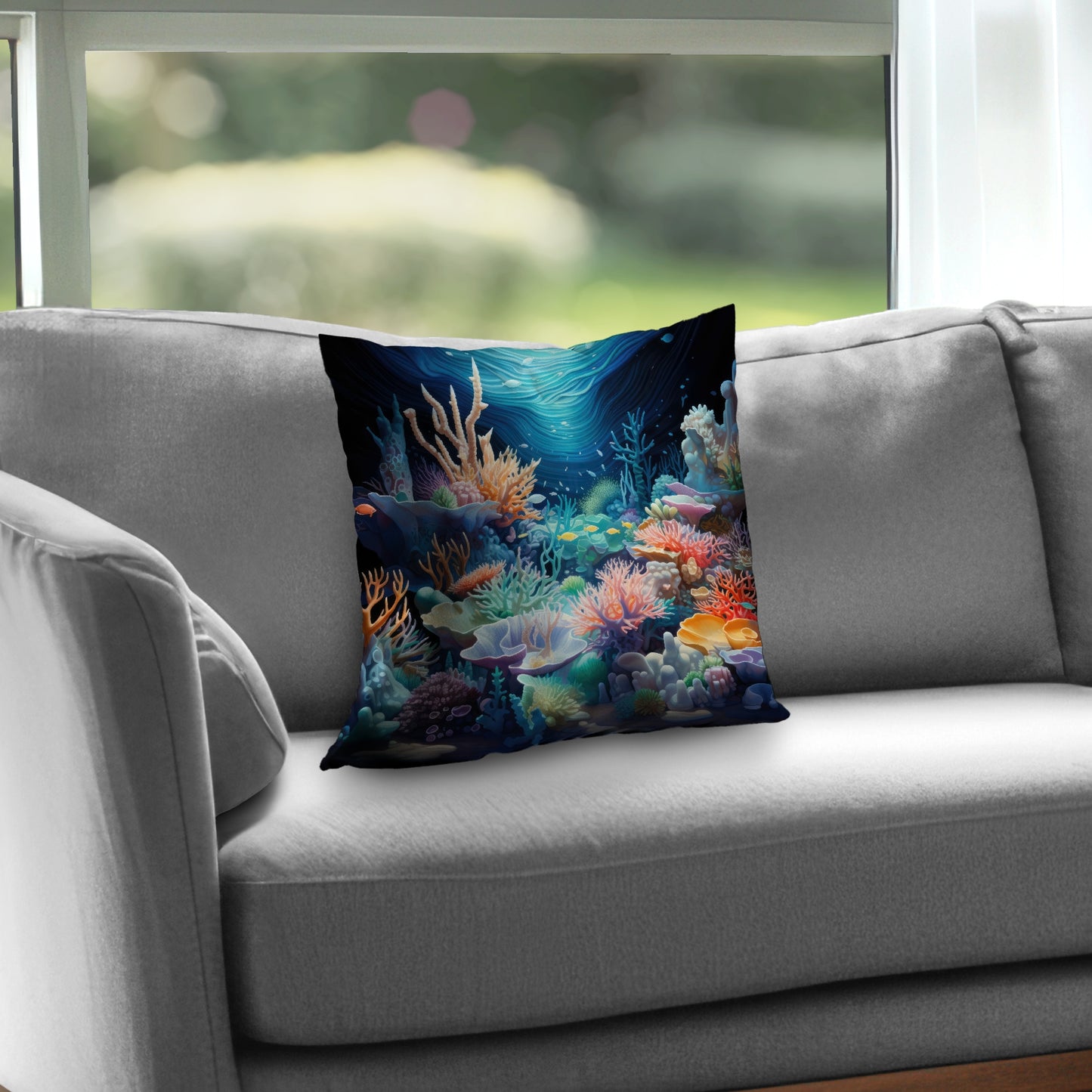 The Reef Purple Poly Twill Throw Pillow Insert | Home Decor