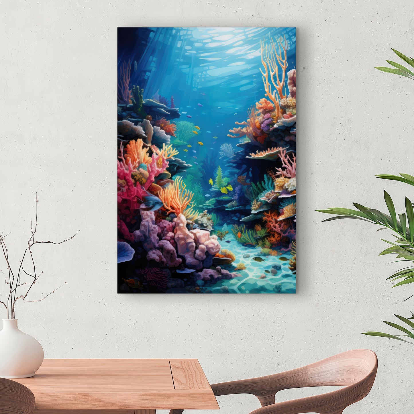Coral - 32"x32" Canvas