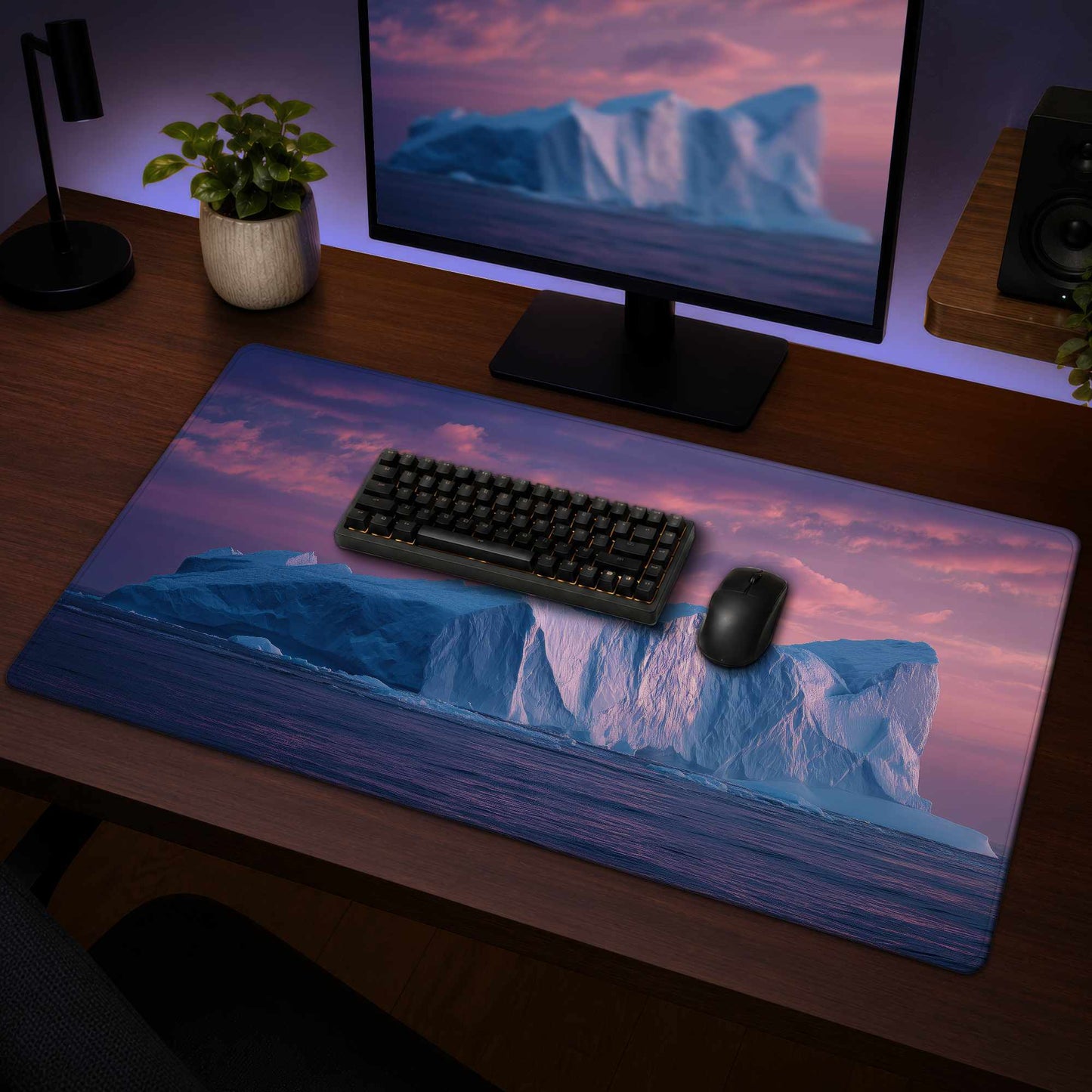 Iceberg at Dusk Gaming Mat | Stylish Home Decor for Gamers