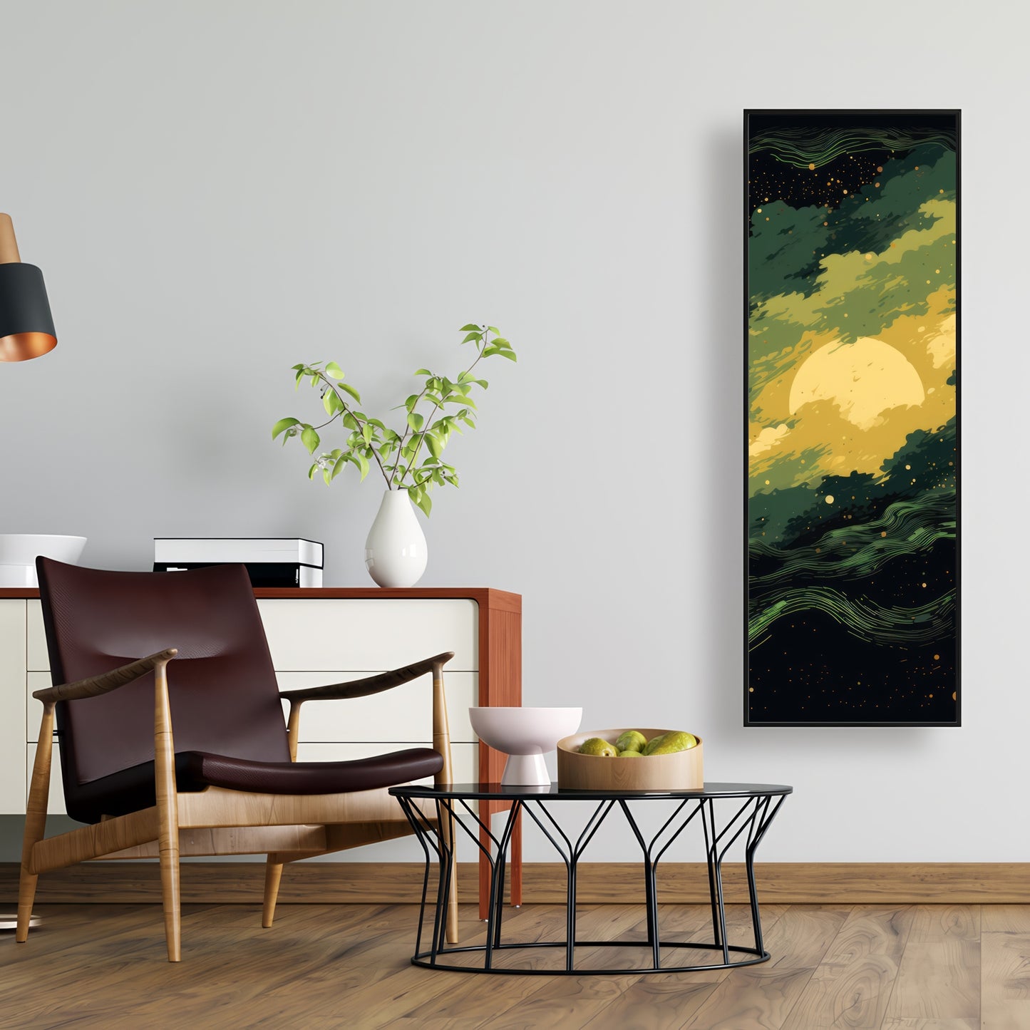 Cloudy Star - Black Framed Canvas for Home Decor | Stylish Art