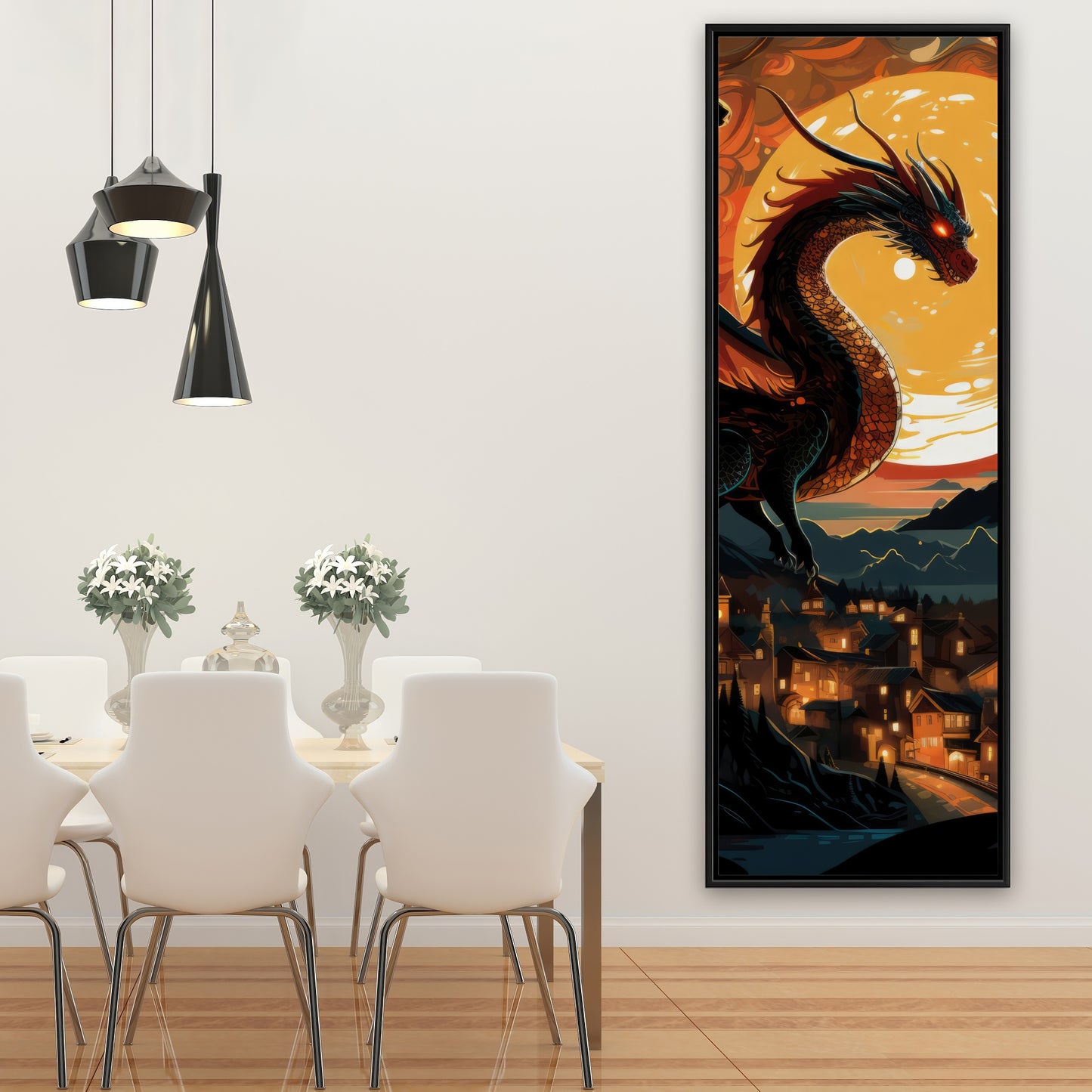 Imminent destruction - 36"x36" Framed canvas