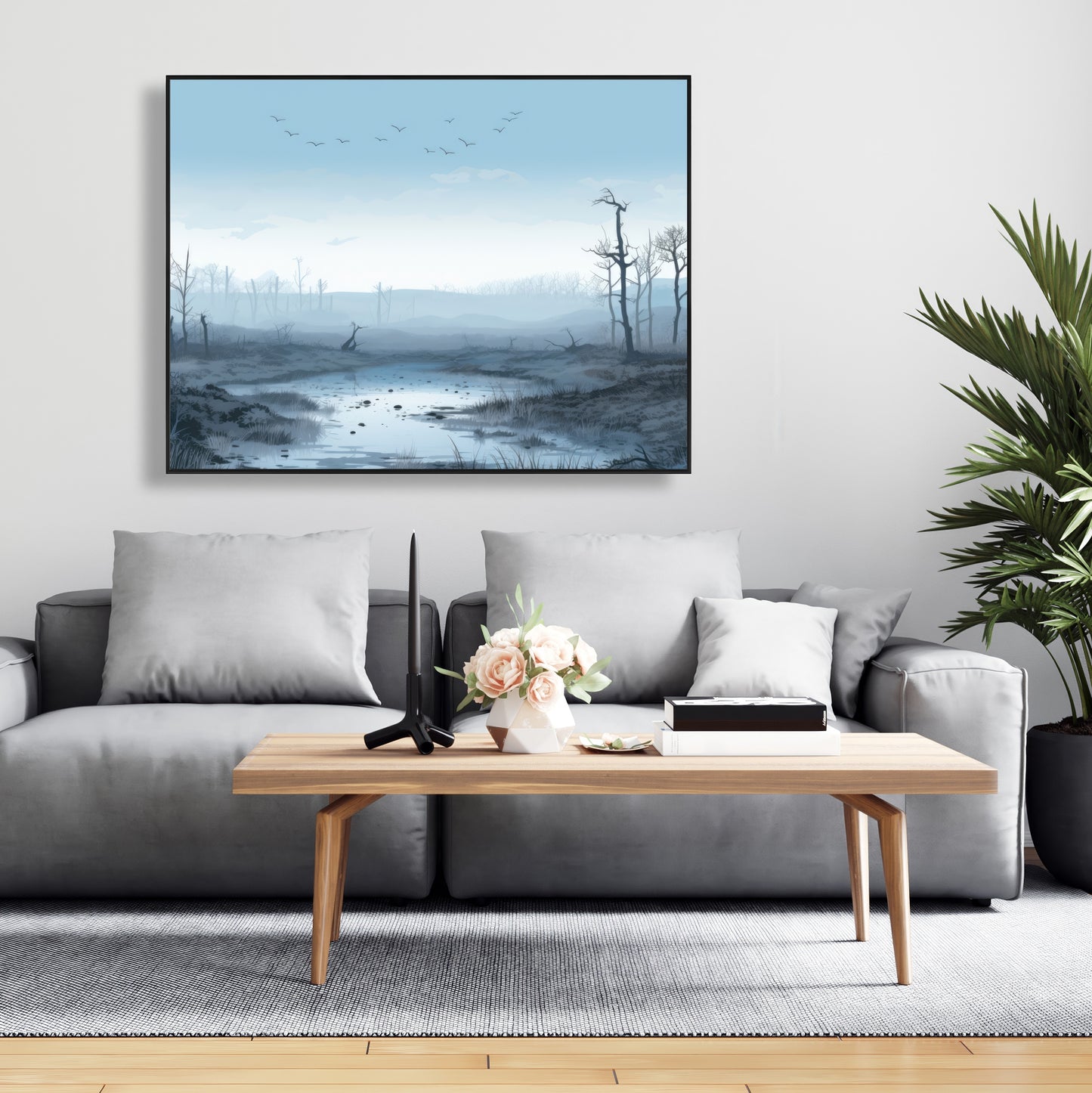Swampy lands - 36"x36" Framed canvas