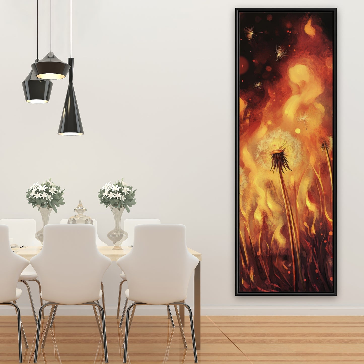 Dandy fire - 48"x60" Framed canvas