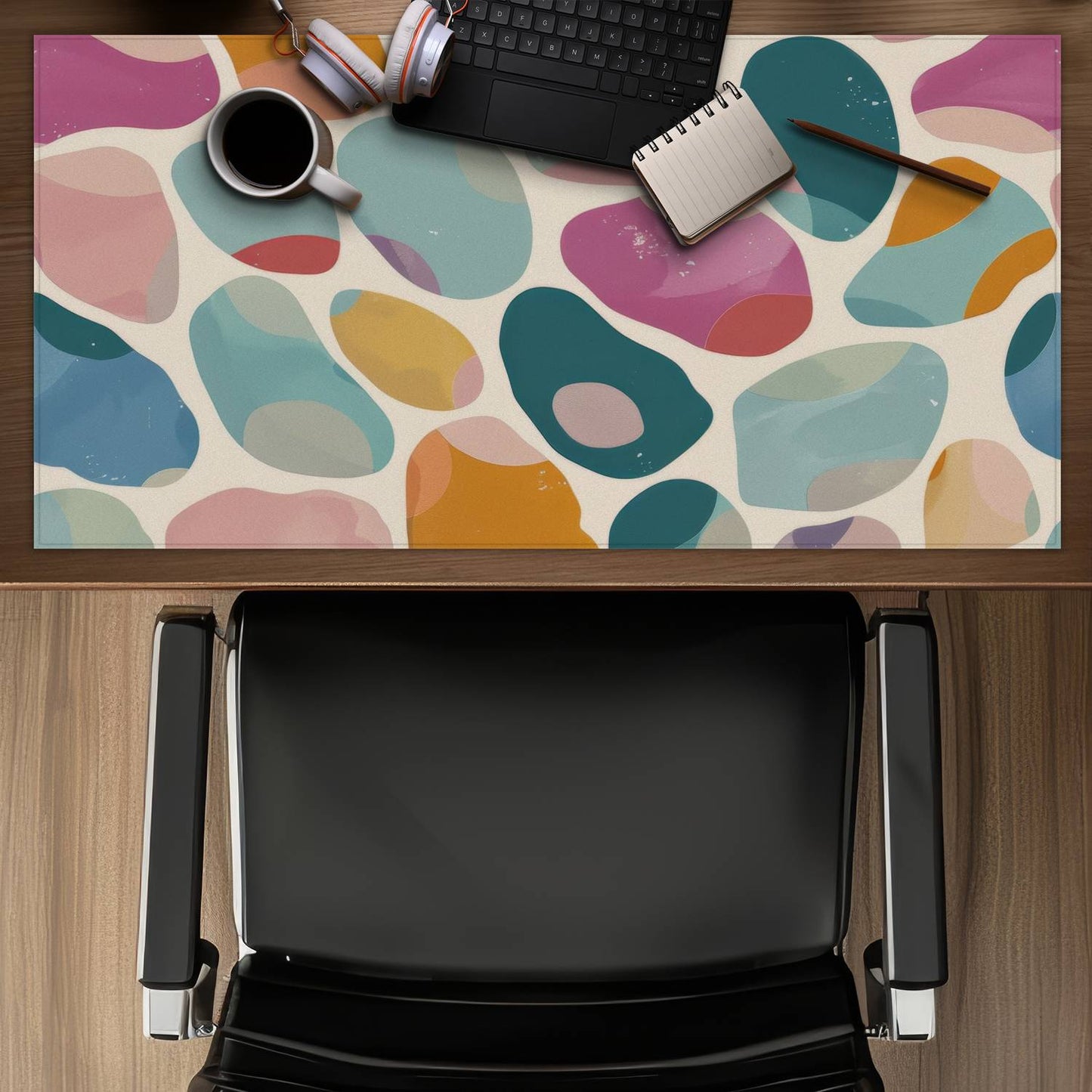 Dots and bops - Desk Mat