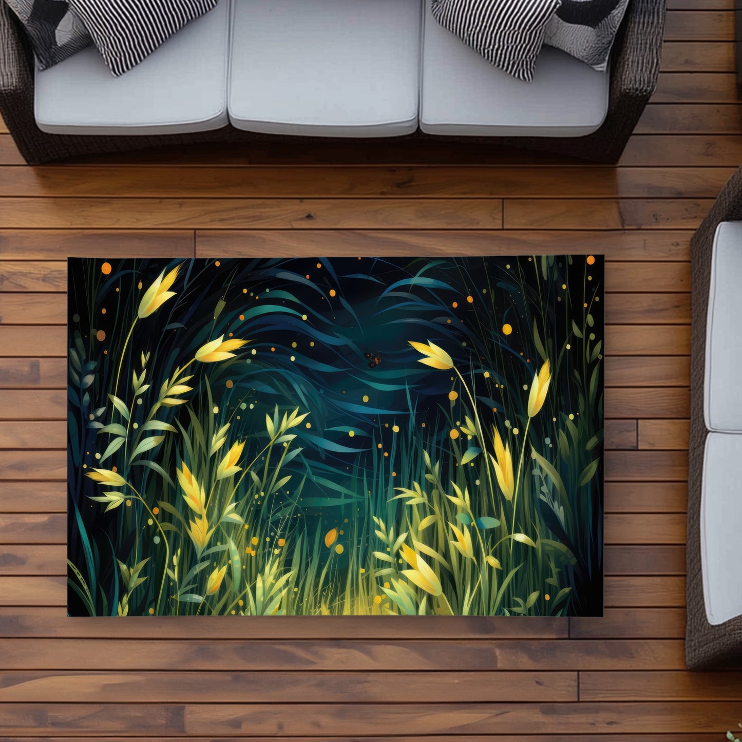 Lit Plains Green Outdoor Area Rug for Home Decor - Stylish & Durable