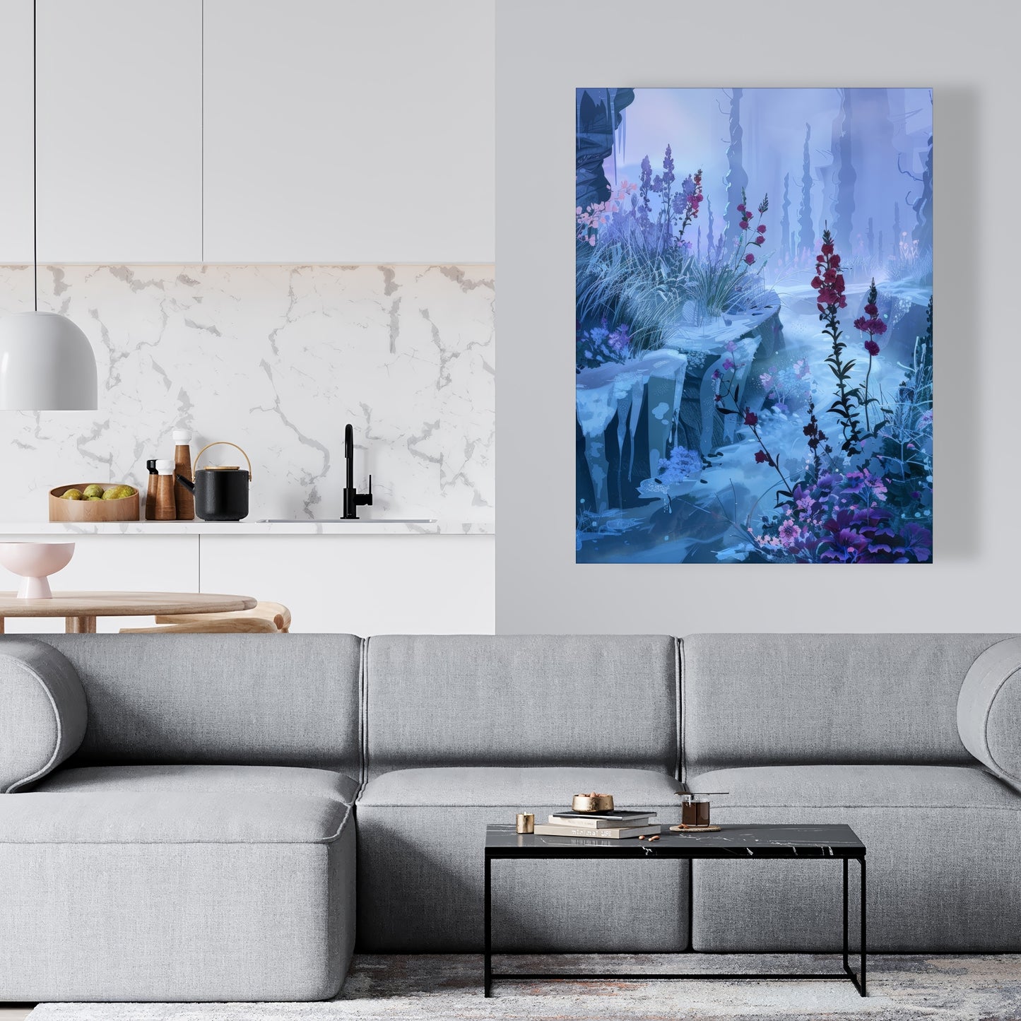 Valley of ice - 32"x32" Canvas