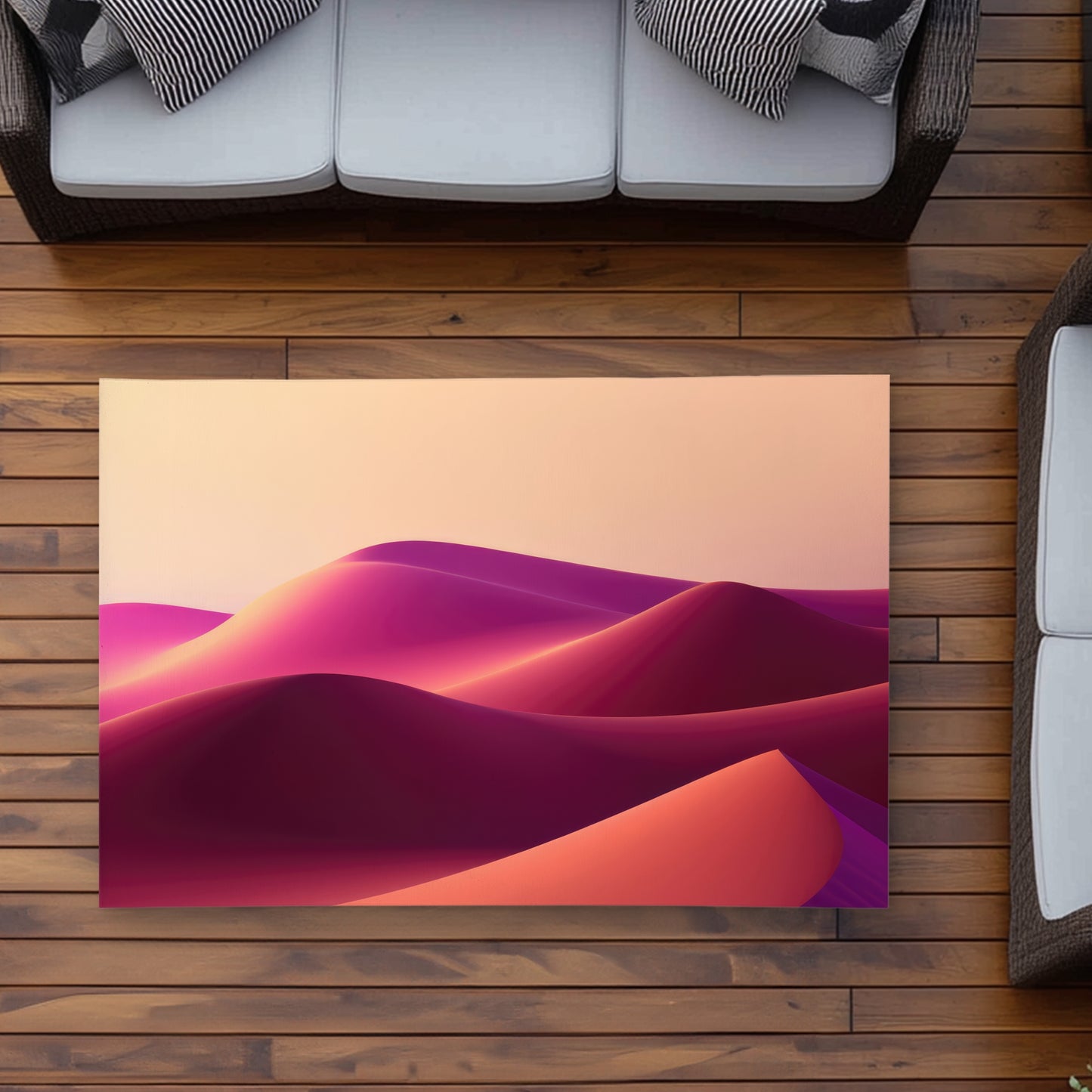 Deep Dunes Pink Outdoor Area Rug for Home Decor | Stylish Design