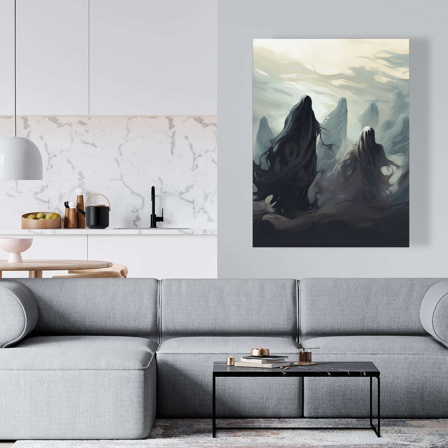 Searching for souls - 32"x32" Canvas