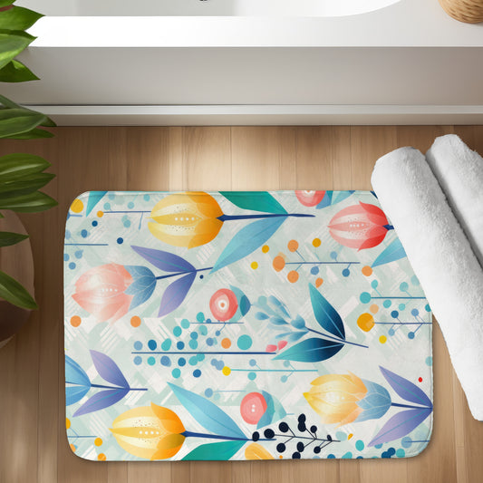 Calming Scents Orange Bath Mat for Home Decor | Soft & Stylish