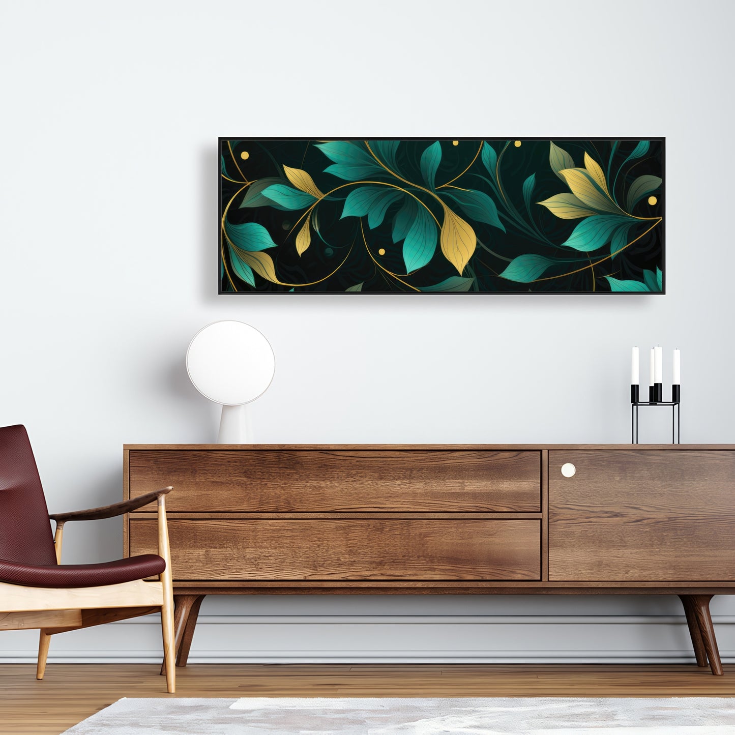 Twirling twigs - Framed Canvas - Print on demand