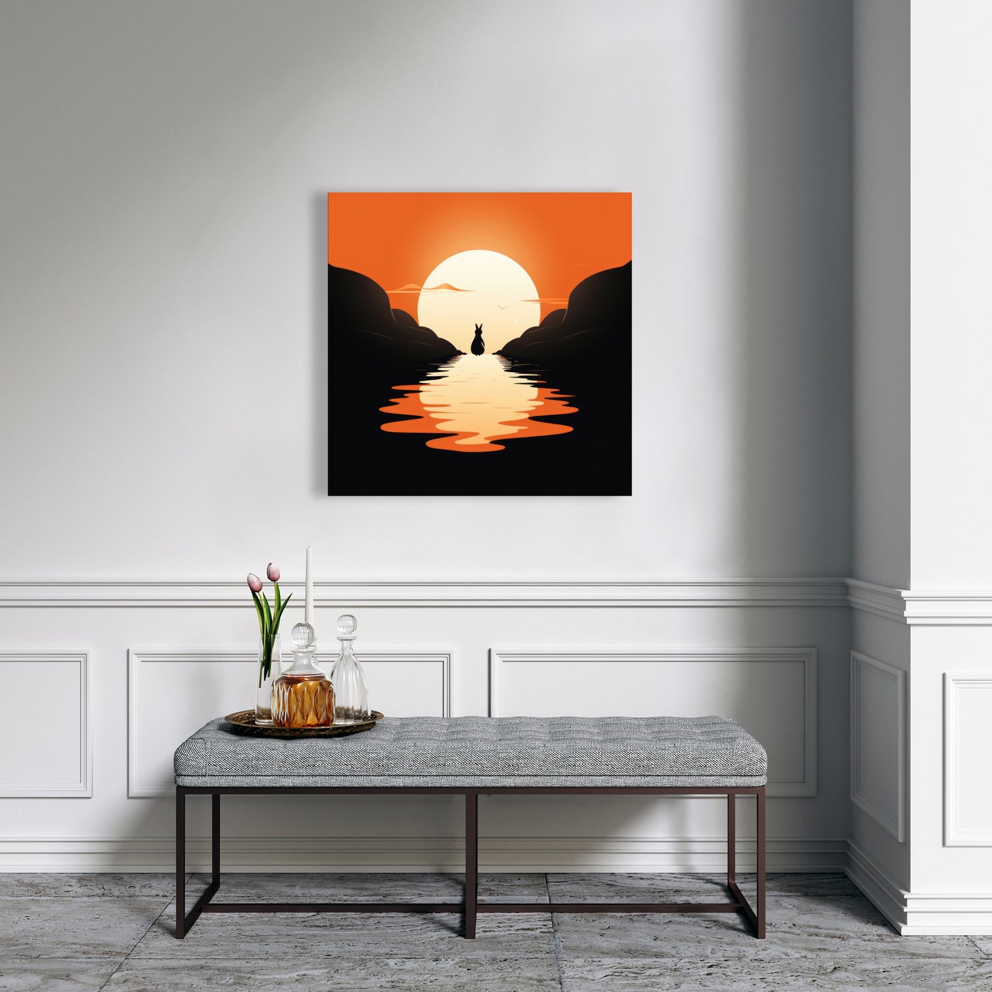 Running away - 32"x32" Canvas