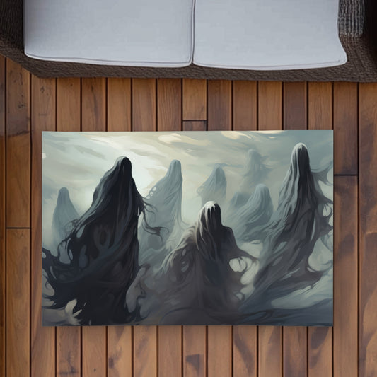 Searching for souls White Outdoor Area Rug | Home Decor