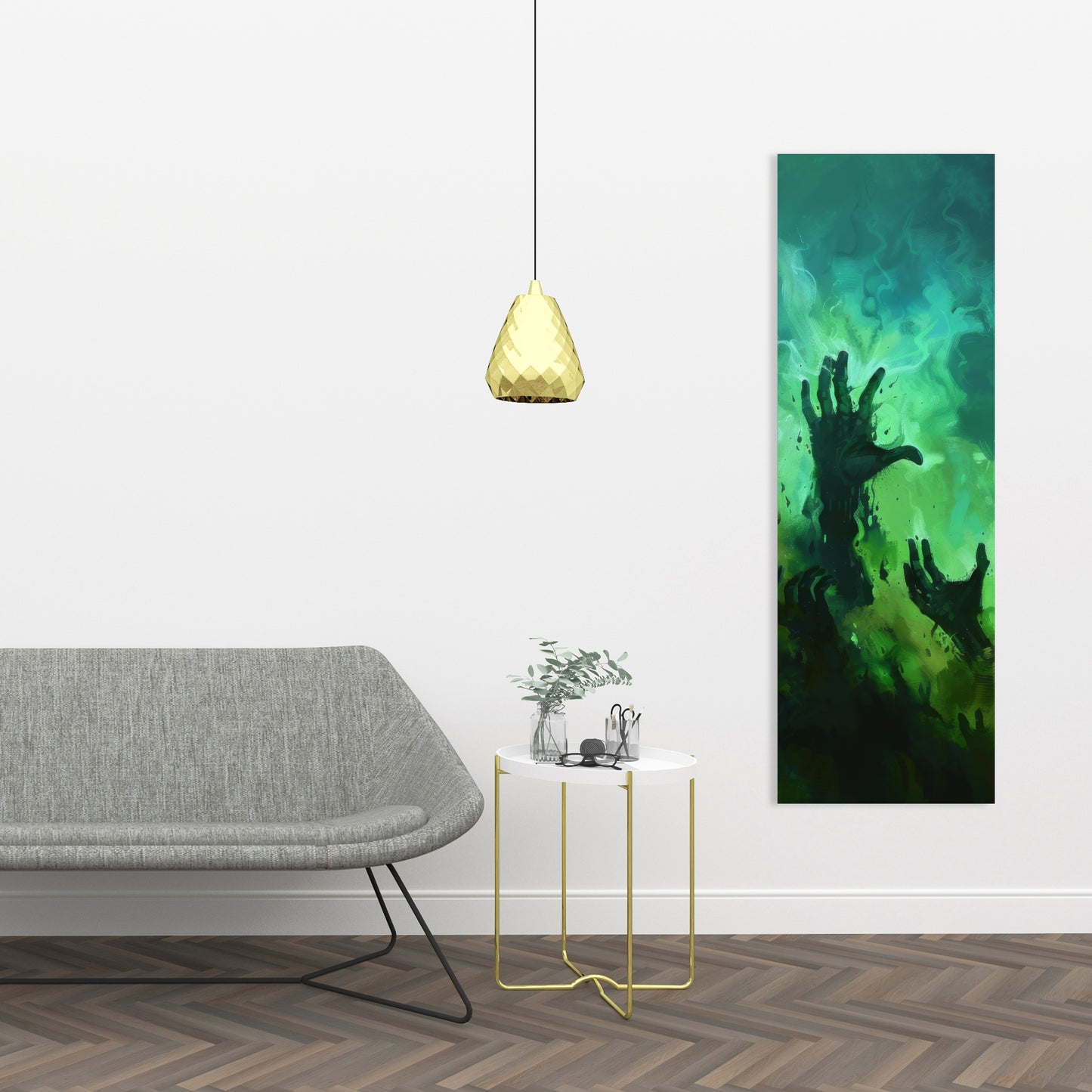 Hands of despair - 32"x32" Canvas
