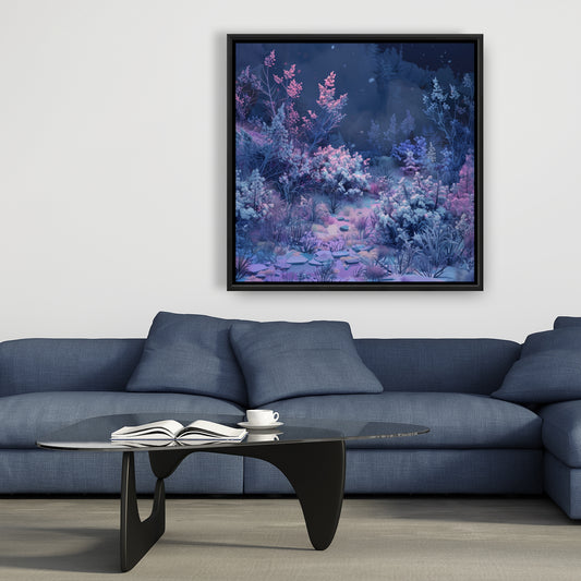 Cold night - 36"x36" Framed canvas