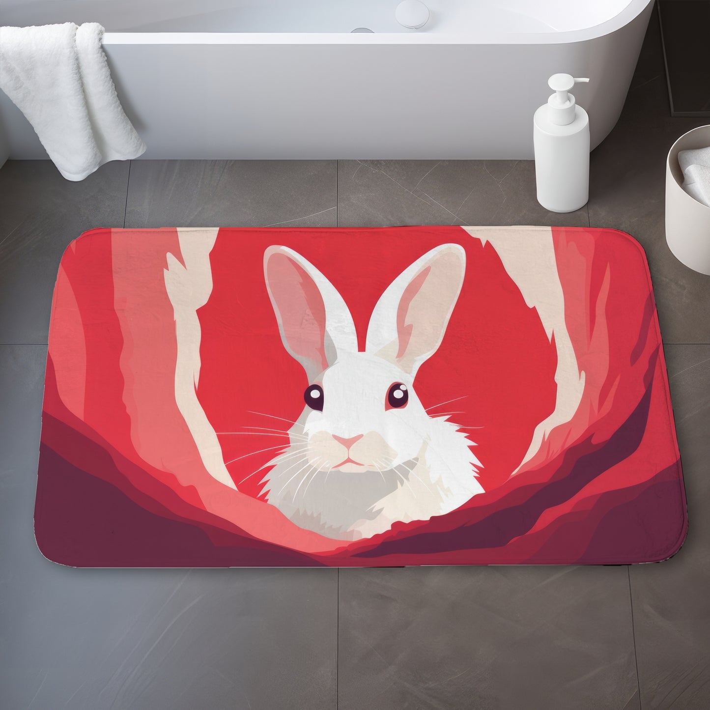 Looking Out Pink Bath Mat | Stylish Home Decor Accent