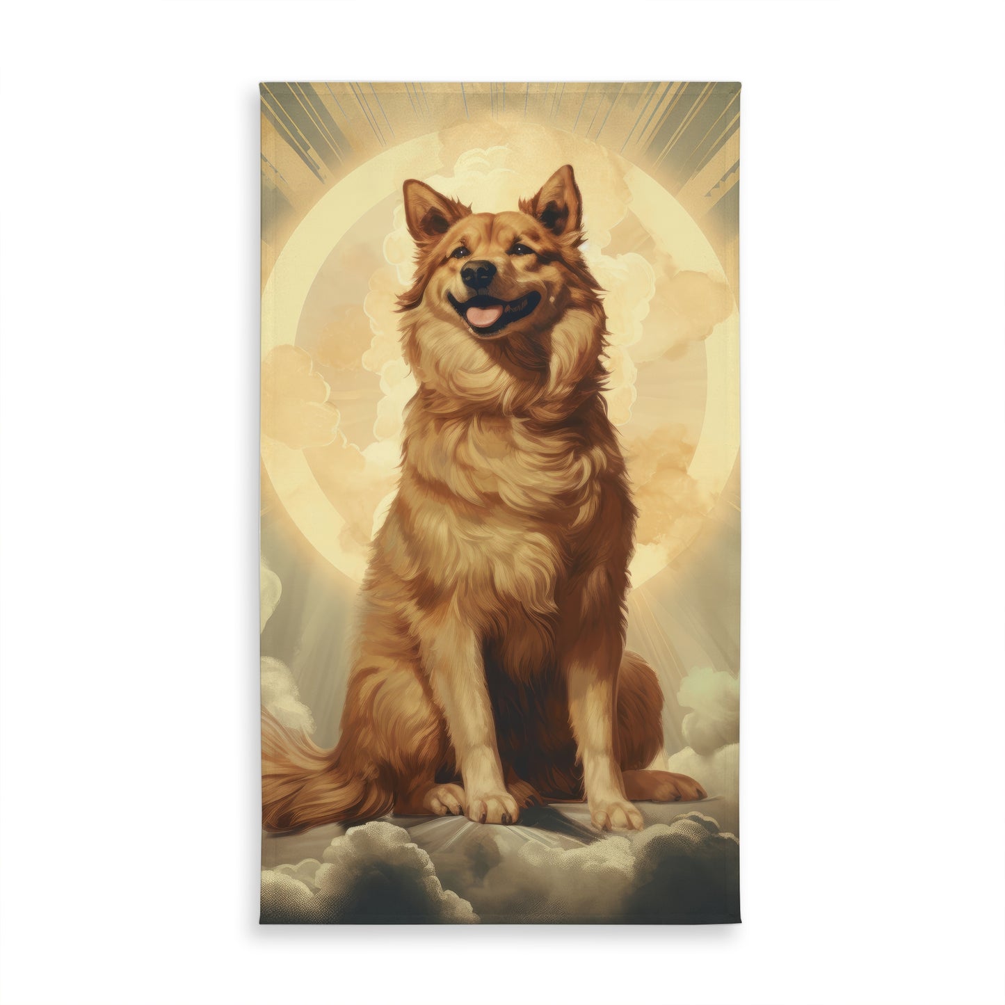 Man's Best Angel White Tablecloth - Indoor Outdoor Home Decor