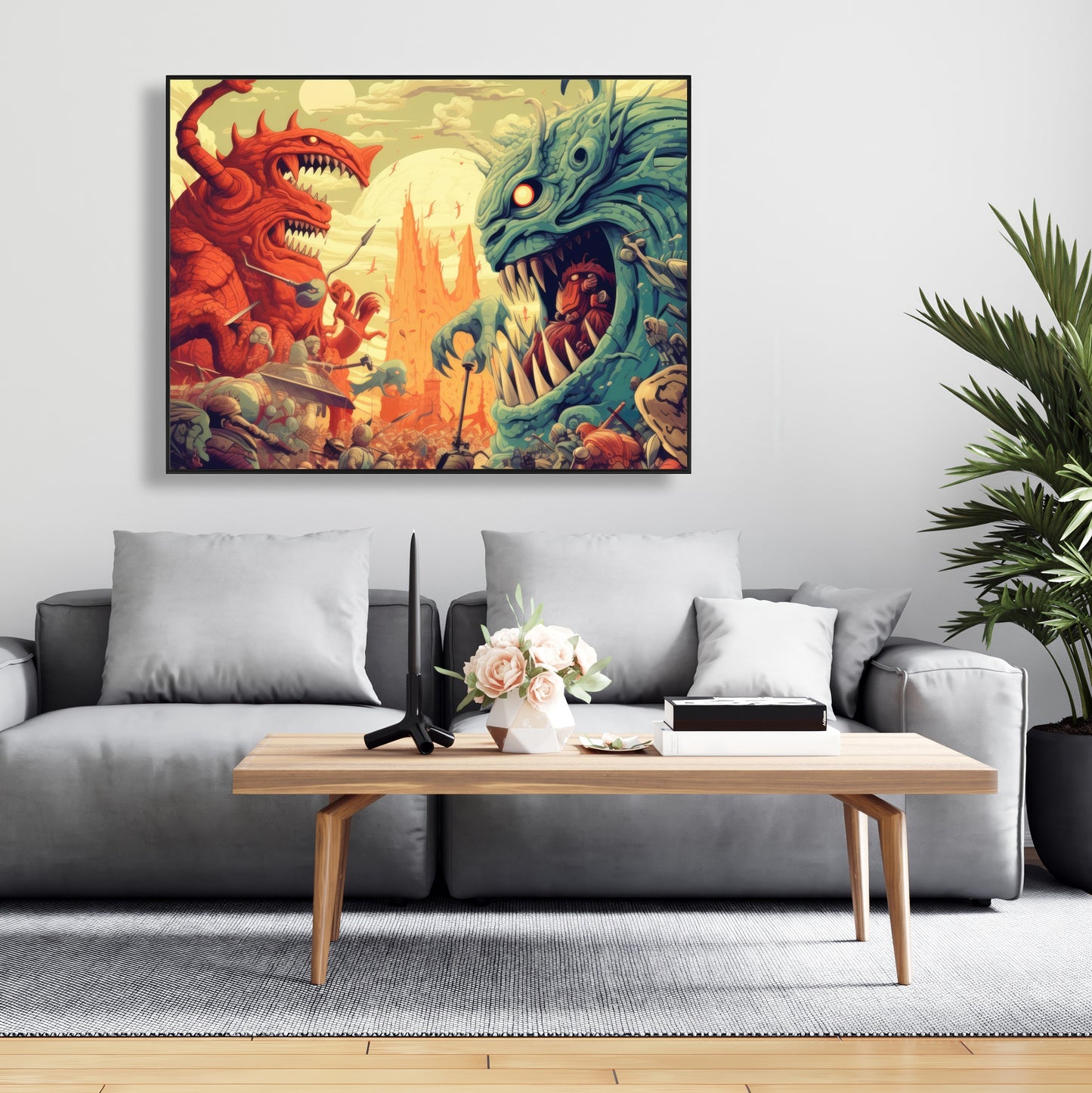 Colossi - 36"x36" Framed canvas