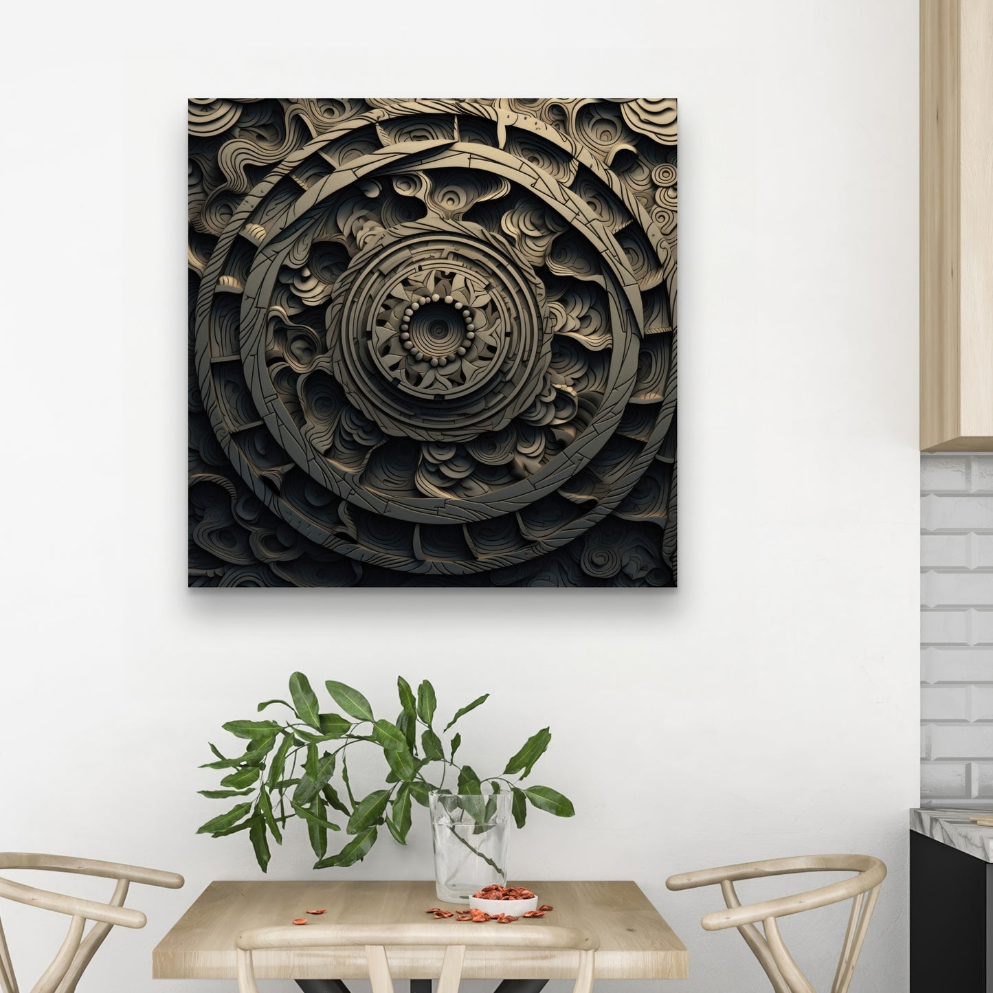Cycles White Canvas | Elegant Home Decor for Any Room