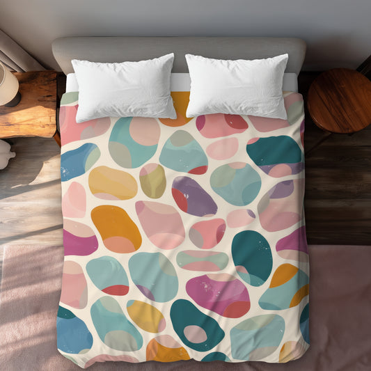 Dots and bops - 88"x88" Duvet Cover
