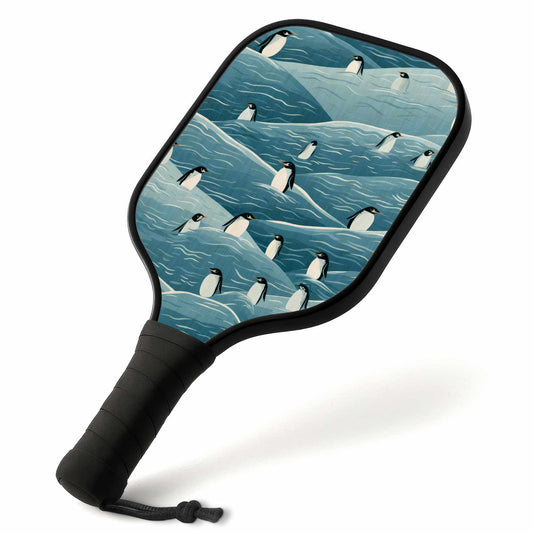 Penguins Wandering Casual Pickleball Paddle Set for Sport