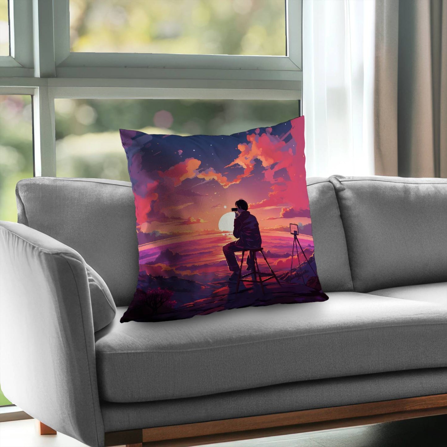 The observer - Throw Pillow