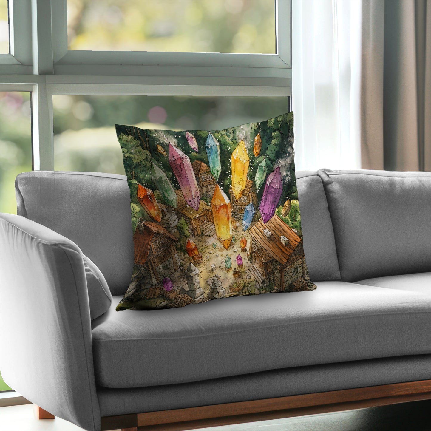 From above - Throw Pillow