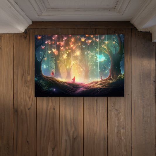 A dream come true Black Indoor Outdoor Door Mat - Home Decor