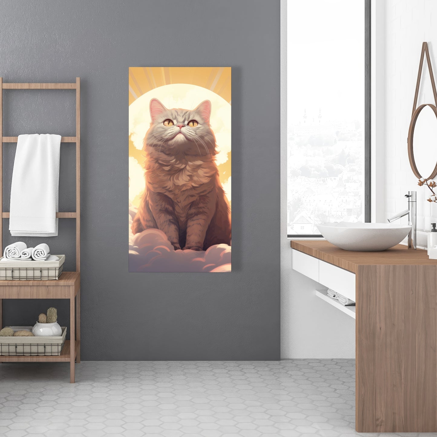 Intangible purr - 32"x32" Canvas