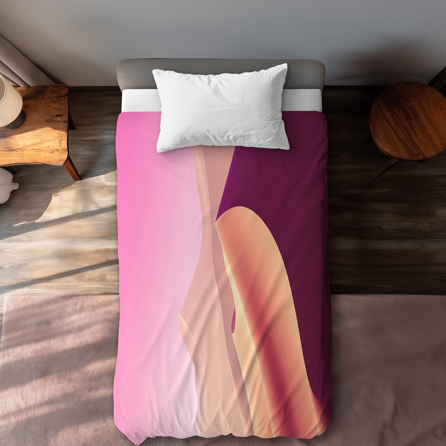 Calm Dunes Pink Duvet Cover | Stylish Home Decor Accent