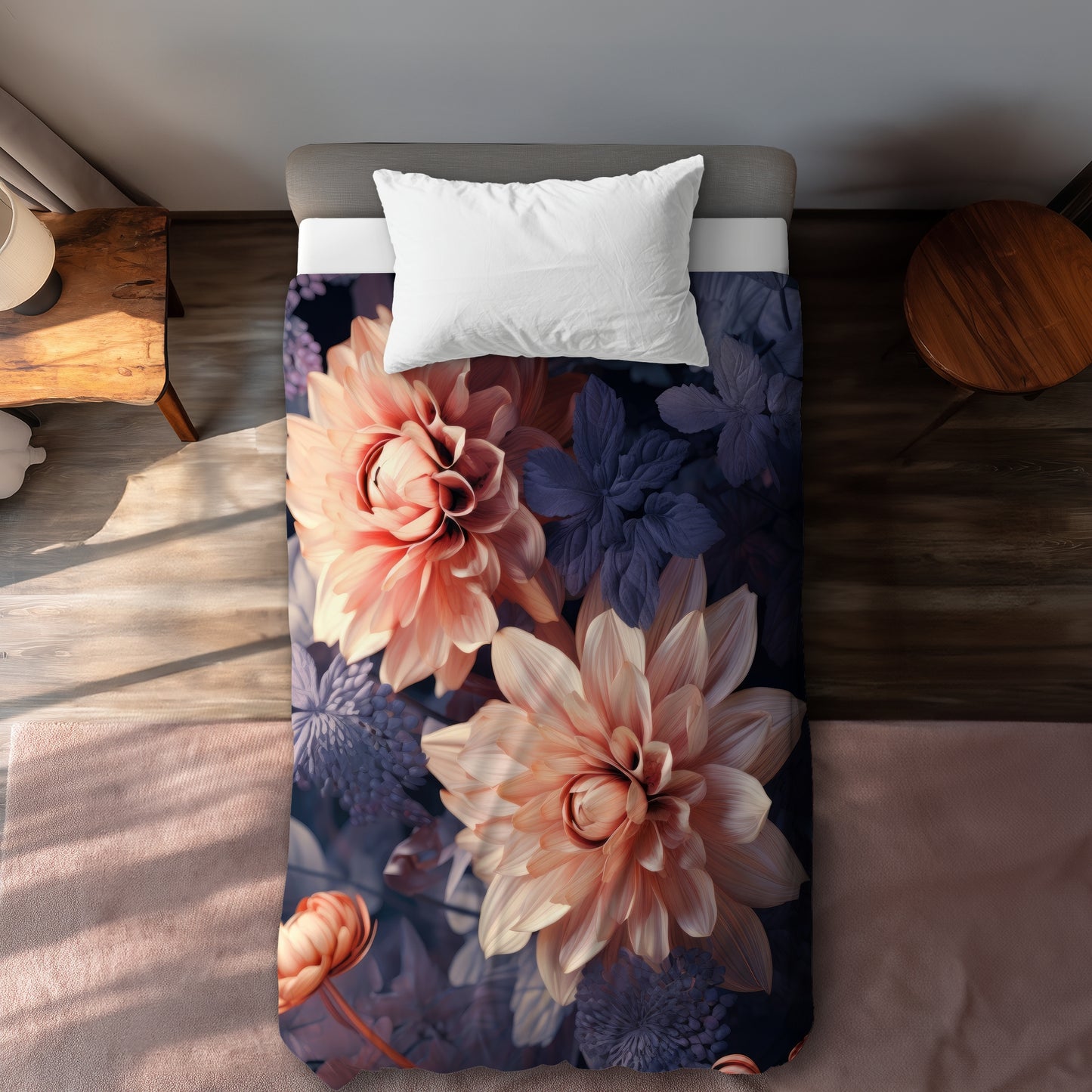 Pink and Purple Coral Duvet Cover | Stylish Home Decor