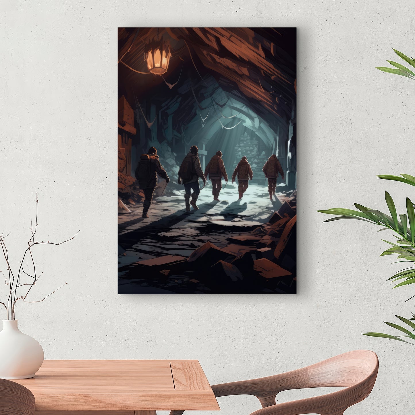 The catacombs - 32"x32" Canvas