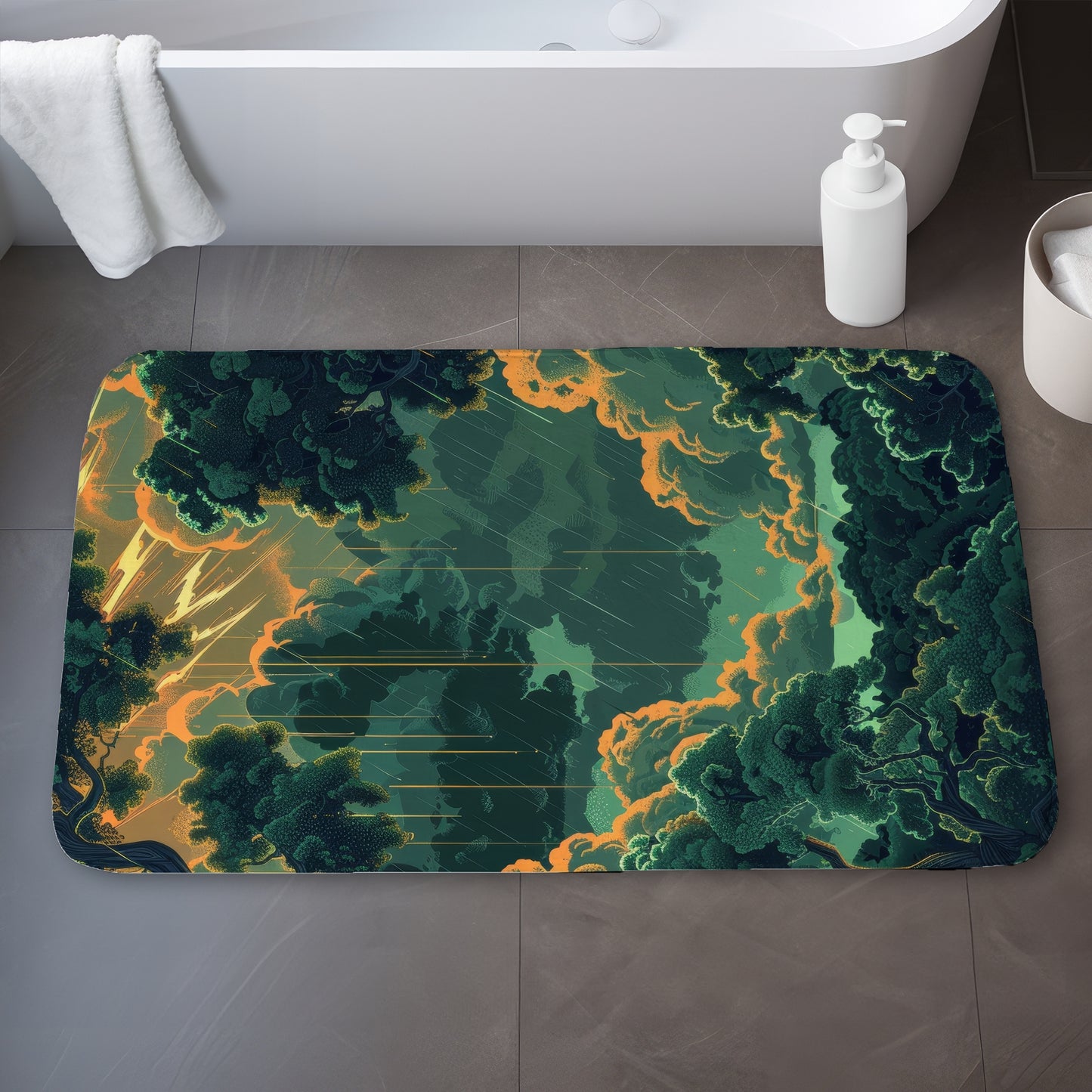 Drops - 17"x24" Bath mat