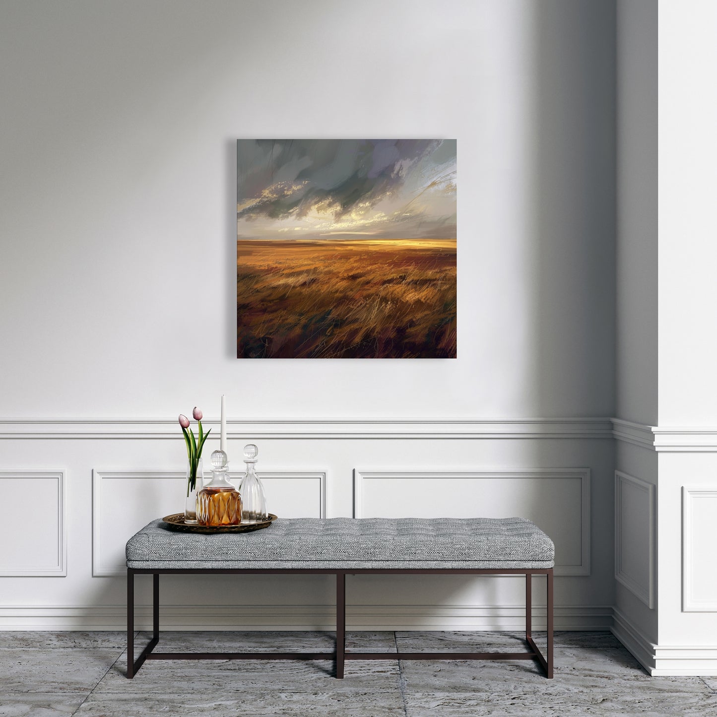 Before the Storm - Gray Canvas Art for Home Decor