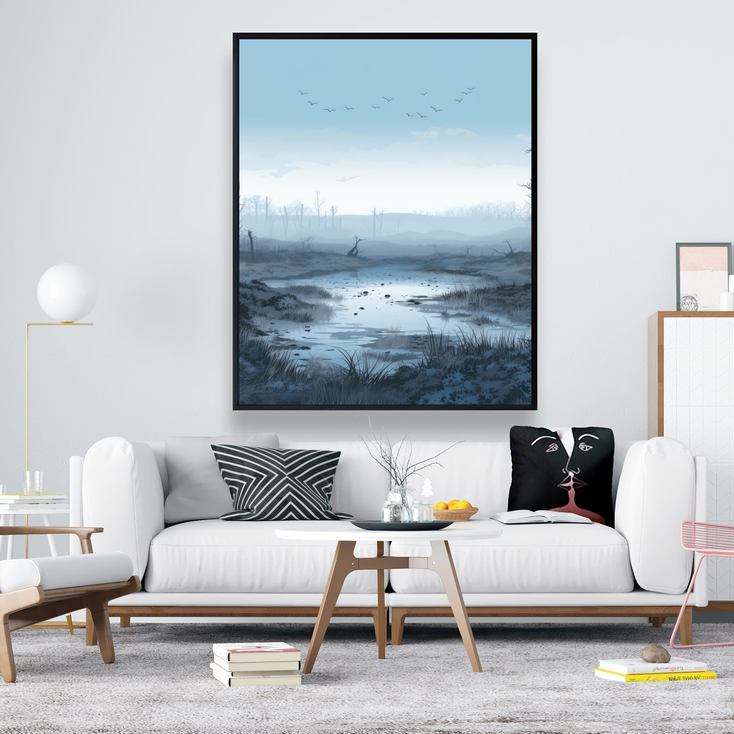 Swampy lands - 36"x36" Framed canvas