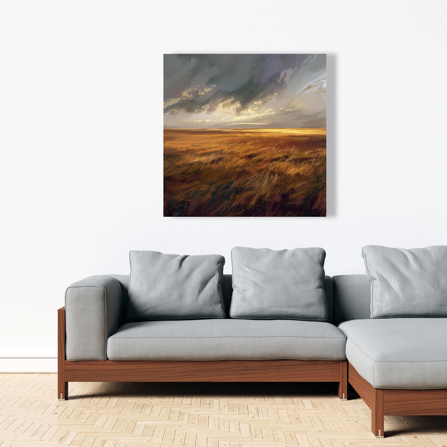 Before the Storm - Gray Canvas Art for Home Decor