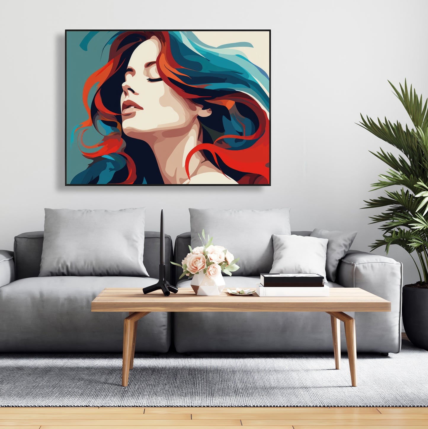 Zen - Framed Canvas - Print on demand