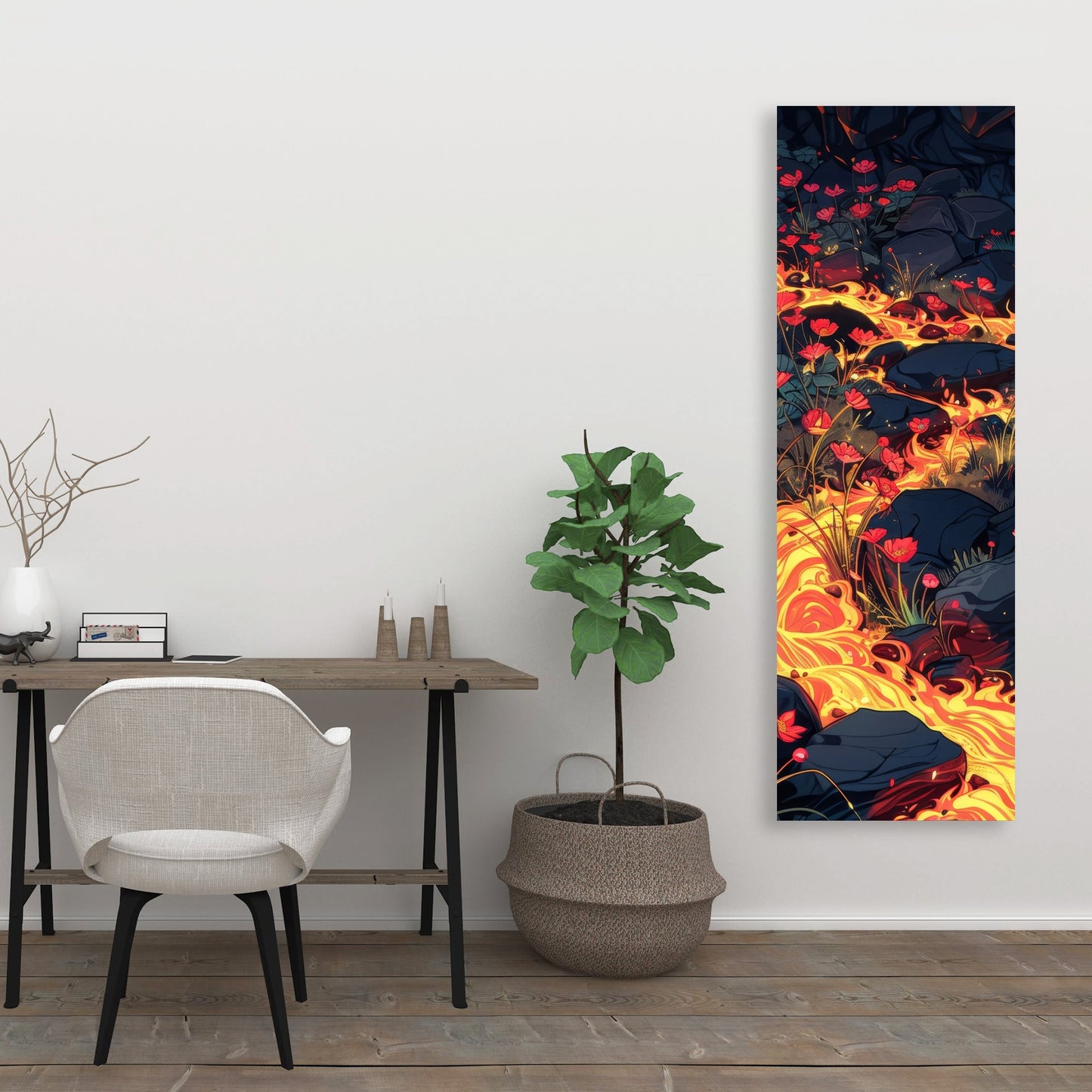 Dodging nature - 32"x32" Canvas