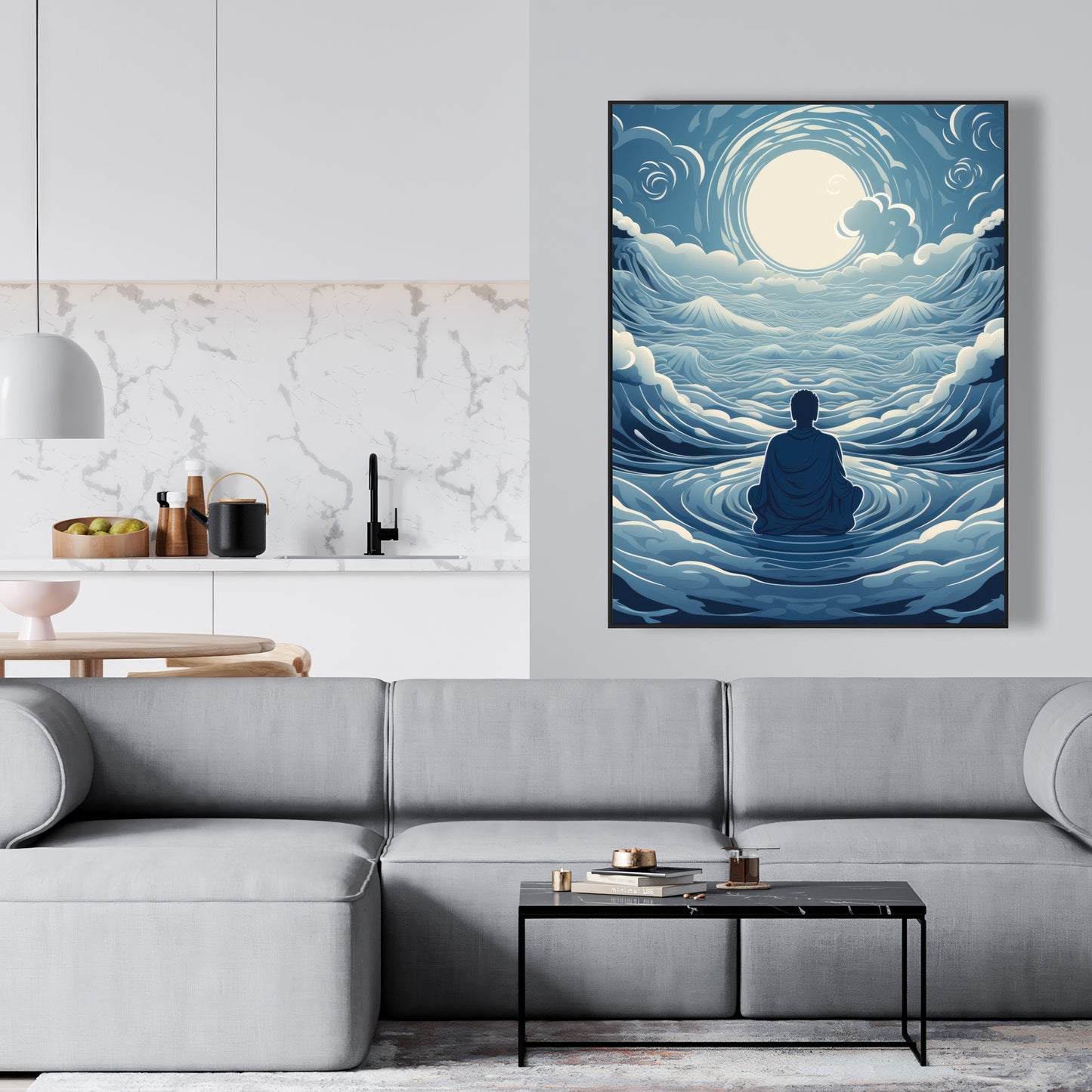 Infinite wisdom - 36"x36" Framed canvas