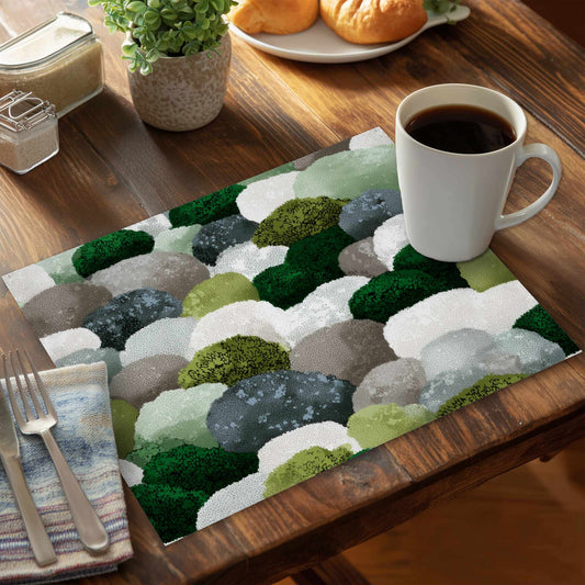 Mossy River Stones Placemat | Stylish Home Decor Accent