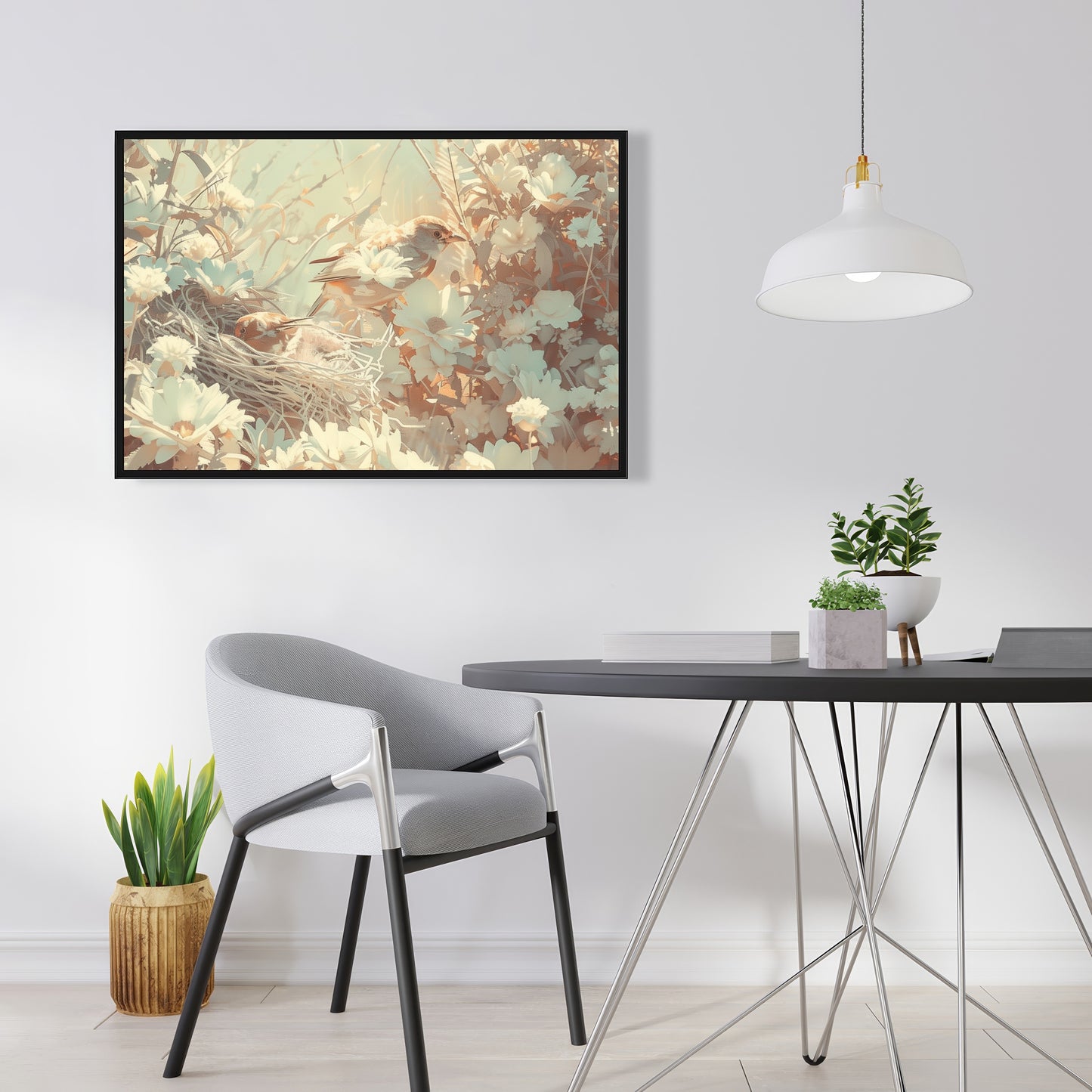 The nest - 24"x24" Framed canvas
