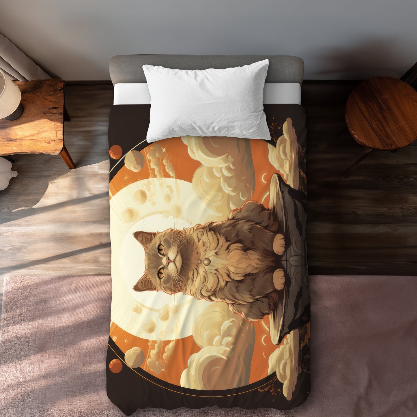 The Overlord - Housse de couette blanche pour une décoration intérieure élégante